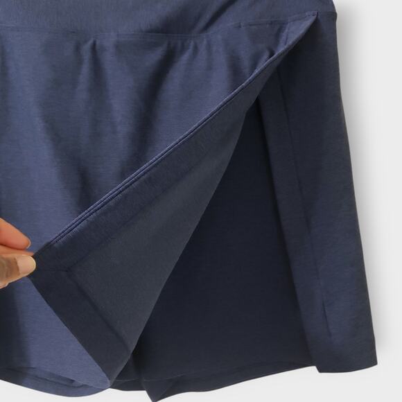 Outdoor Voices Court Skort 4.5" Blue Tennis Skirt XL Pocket High Rise Stretch - Picture 2 of 9